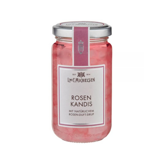 Kandis mit natürlichem Rosen-Duft-Sirup (250 g)